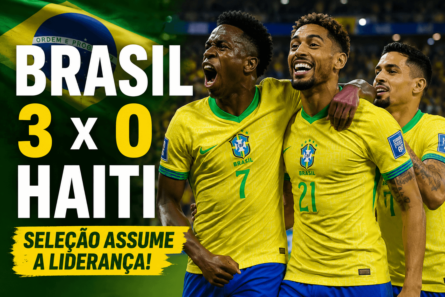 Brasil Vence Haiti 3 a 0 na Copa 2026 e Assume a Liderança do Grupo C com Autoridade