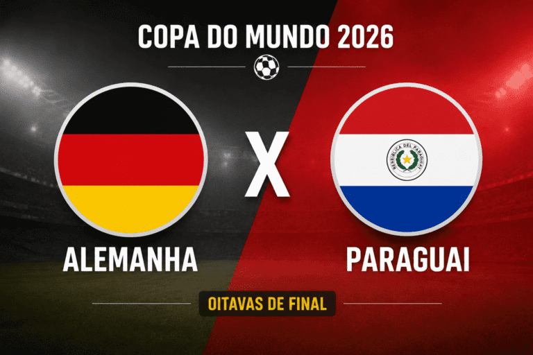 Alemanha x Paraguai Copa 2026: Potência Europeia Enfrenta a Garra Guarani nos 16 Avos em Boston