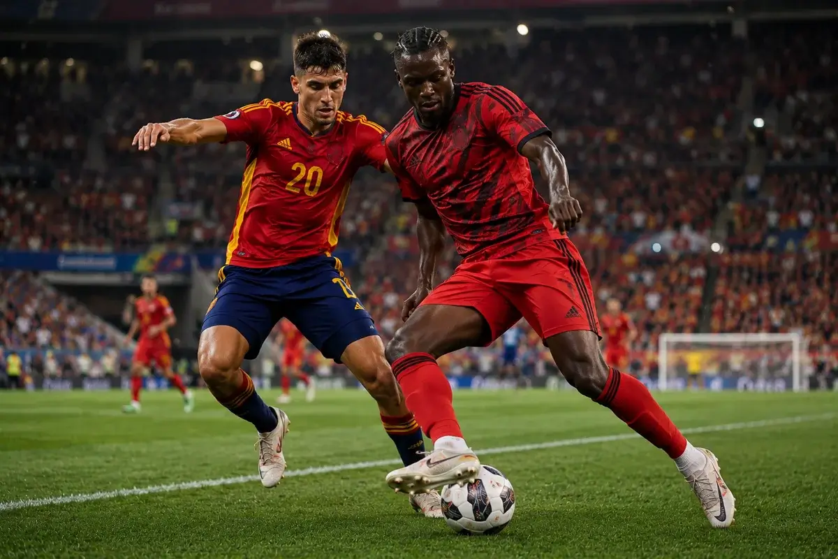 Espanha x belgica quartas copa 2026 · MDEspanha x Bélgica promete grande duelo ⭐⭐⭐⭐☆ Título SEO Espanha e Bélgica fazem confronto de gigantes nas quartas da Copa Meta descrição Espanha x Bélgica promete duelo equilibrado nas quartas da Copa 2026: defesa espanhola perfeita contra o ataque mais forte do torneio. URL amigável (Slug) espanha-x-belgica-quartas-copa-2026 Palavra-chave principal Espanha x Bélgica
