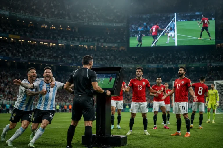 Lance do gol anulado pelo VAR em Argentina x Egito na Copa do Mundo 2026