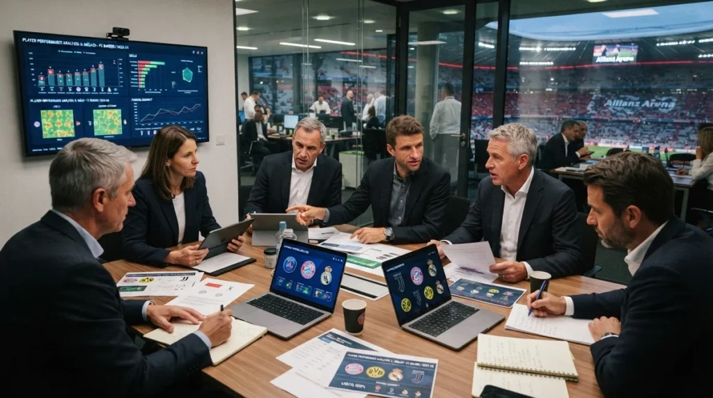 Dirigentes dos clubes europeus trabalham nos bastidores durante a janela de transferências.