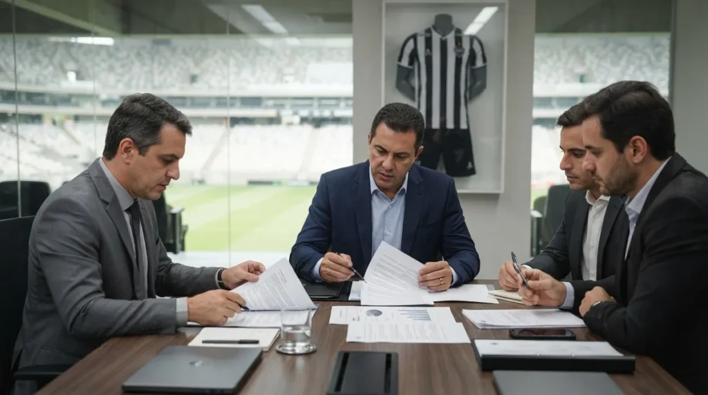 Diretoria do Atlético-MG avalia possível contratação de Juan Quintero durante a janela de transferências.
