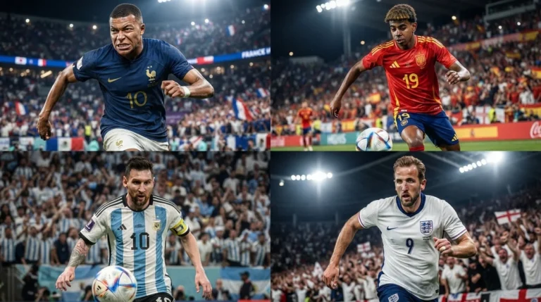 Semifinais da Copa do Mundo 2026: França x Espanha e Inglaterra x Argentina