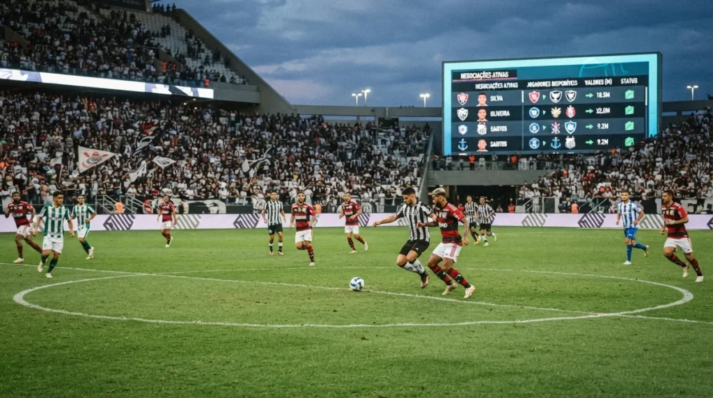 Clubes brasileiros disputam reforços durante a janela de transferências de 2026