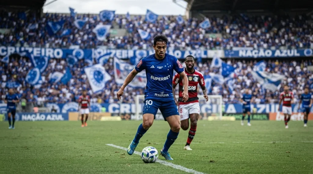 Matheus Pereira foi decisivo na vitória do Cruzeiro contra o Coritiba pelo Brasileirão