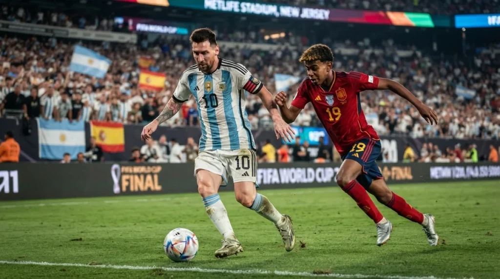 Messi e Lamine Yamal protagonizam um dos principais duelos da final da Copa do Mundo 2026.
