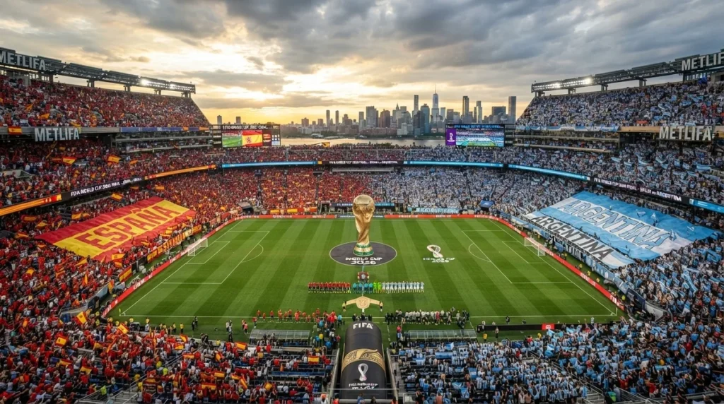 MetLife Stadium recebe a final da Copa do Mundo 2026 entre Espanha e Argentina.