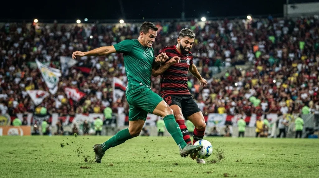 Palmeiras disputa lance decisivo em partida válida pelo Brasileirão 2026