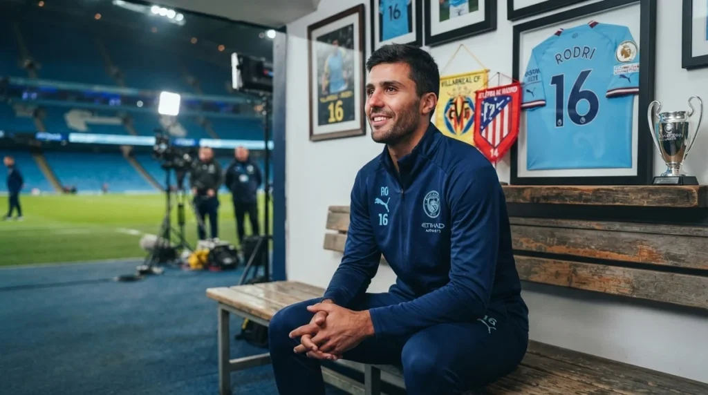 Evolução da carreira de Rodri pelo Villarreal Atlético de Madrid e Manchester City