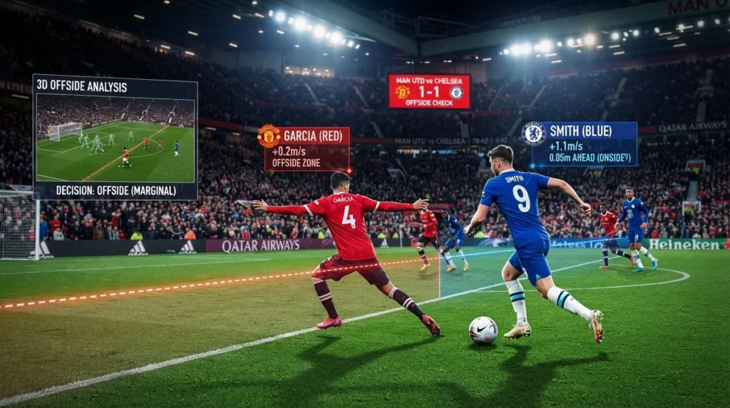 Como funciona a tecnologia do impedimento semiautomático no futebol