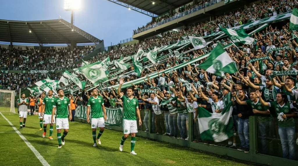 Lance de disputa de bola entre Chapecoense e Cruzeiro em confronto da Copa do Brasil.