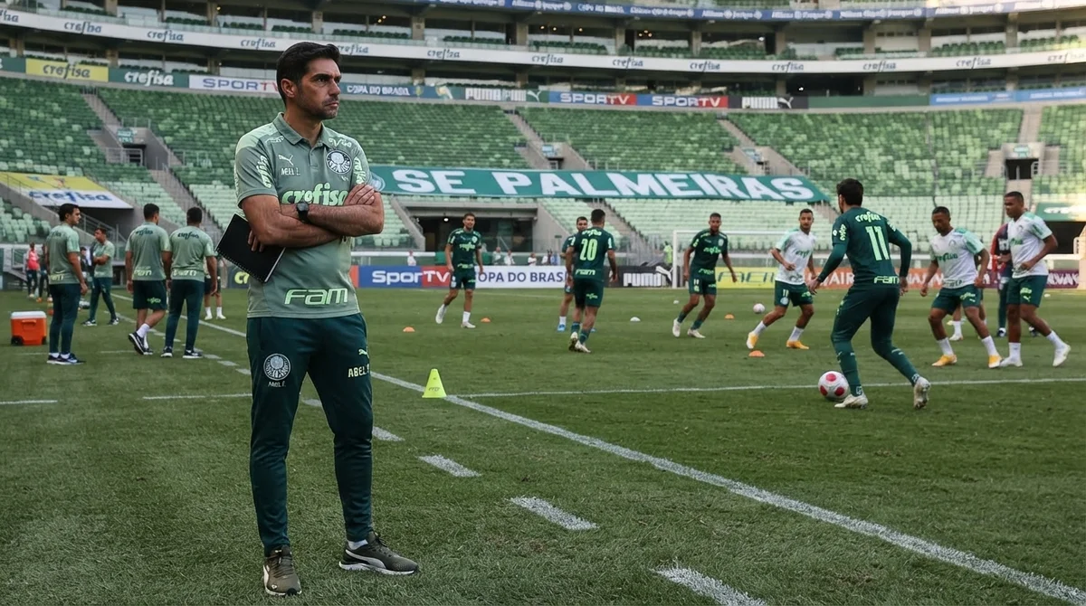 Abel Ferreira prepara o Palmeiras para o duelo contra o Fortaleza pela Copa do Brasil