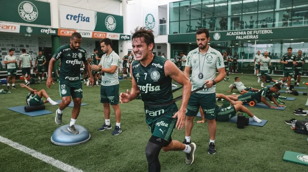 Jogadores dos clubes brasileiros fazem preparação física para enfrentar calendário apertado
