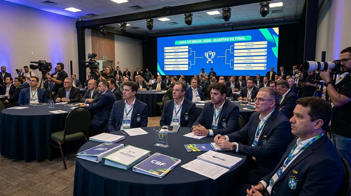 Sorteio das quartas da Copa do Brasil 2026 realizado pela CBF