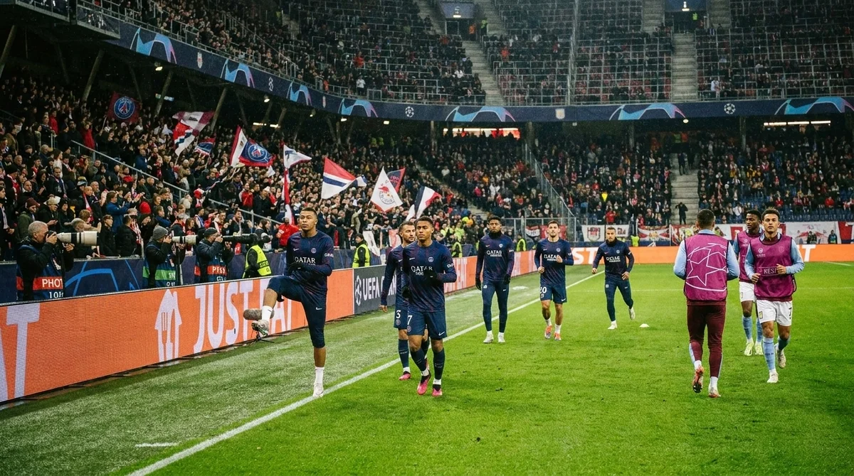 PSG x Aston Villa antes da final da Supercopa da UEFA