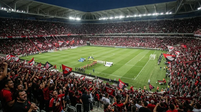 Arena da Baixada antes do confronto entre Athletico-PR e Vitória pela Copa do Brasil
